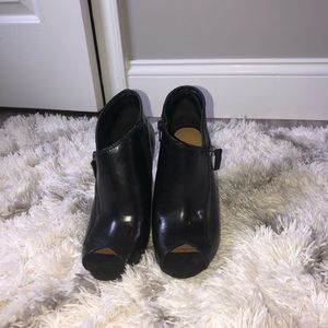 Nine West Black Peep Toe Booties